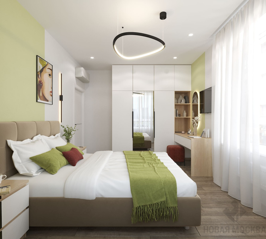 Дизайн двухкомнатной квартиры по адресу: Очаковское шоссе, 9А