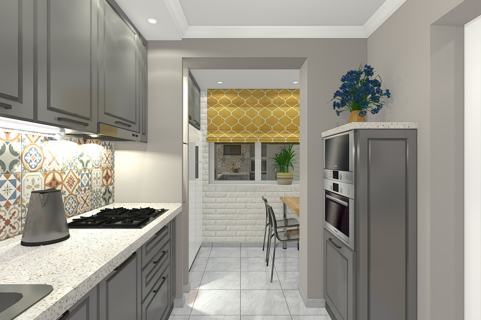 Дизайн-проект с перепланировкой в трехкомнатной квартире в панельном доме