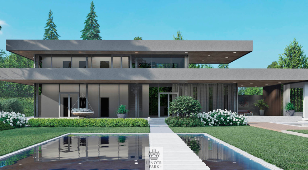 Современный сад в Подмосковье