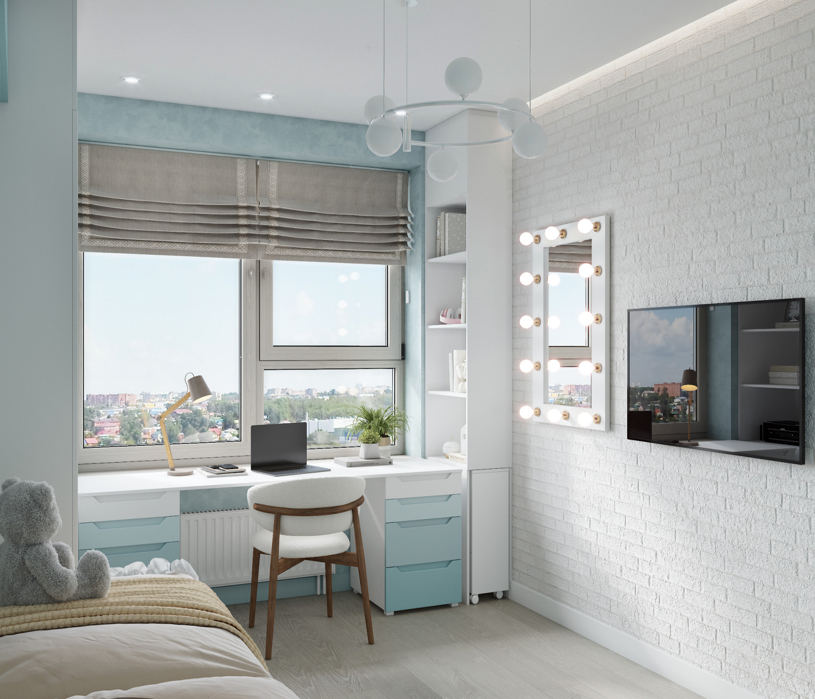 Двушка с элементами лофт 48 м2