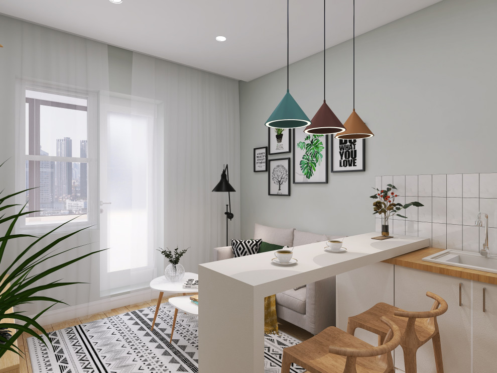 Студия в скандинавском стиле