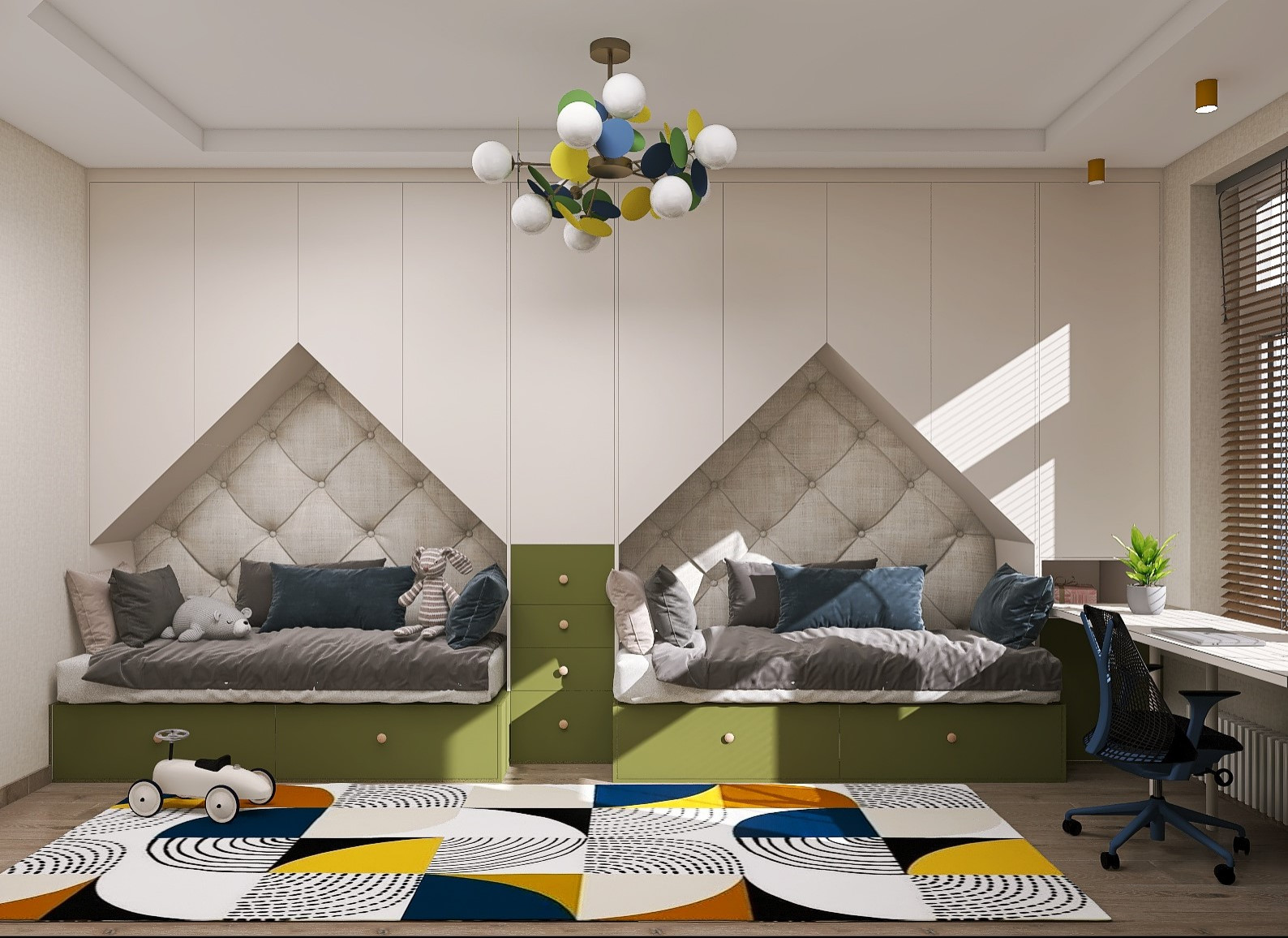 Обложка проекта: Детская для двойняшек