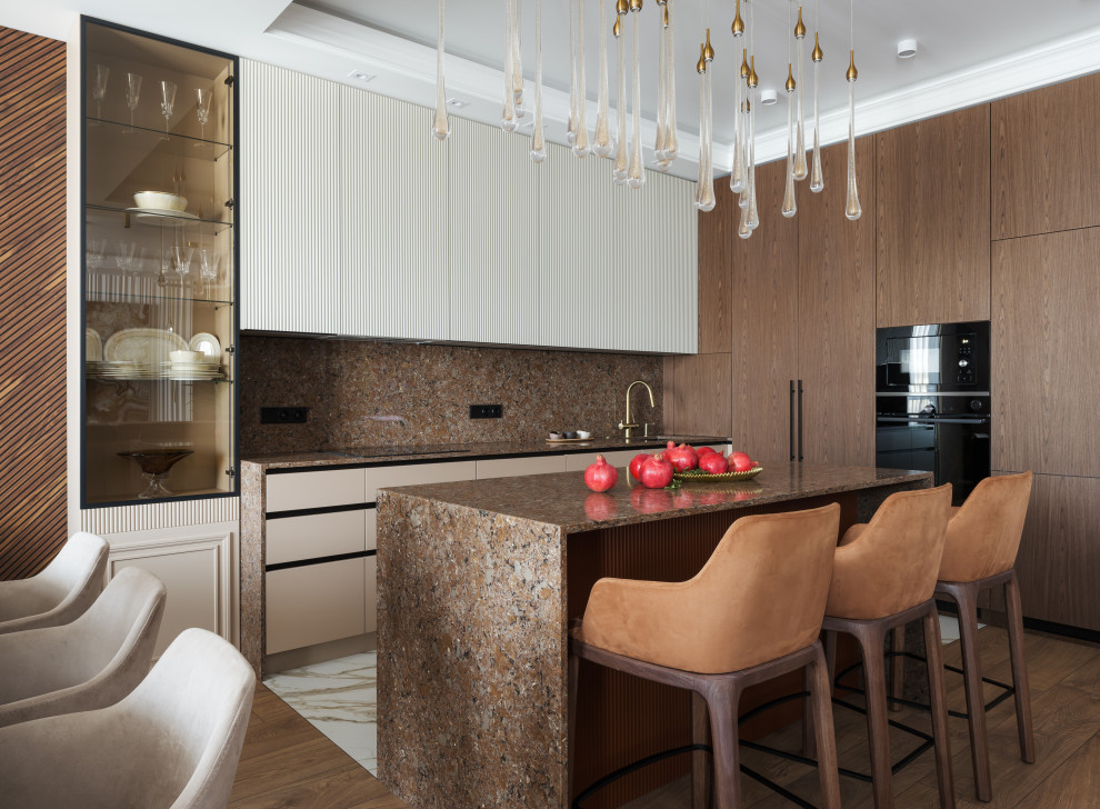 Реализация современной четырехкомнатной квартиры площадью 170 м²