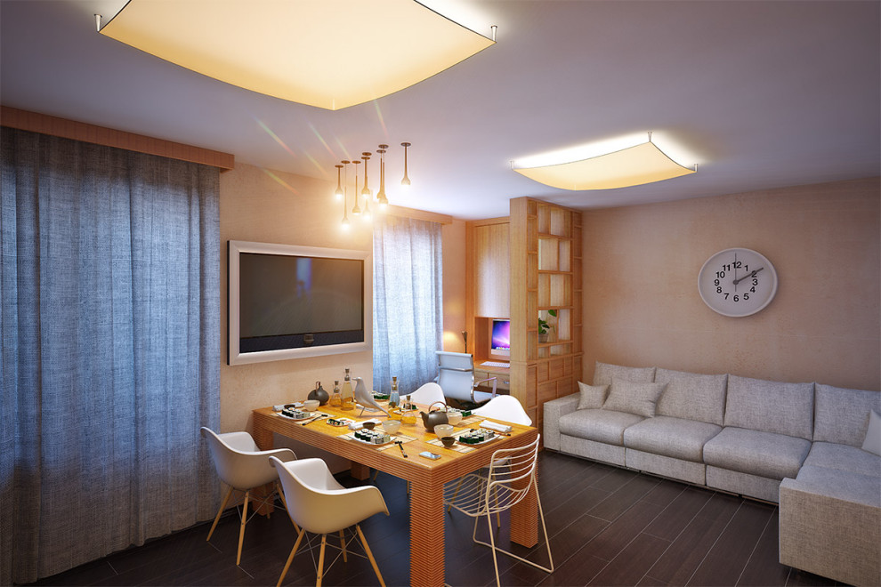 Дизайн гостиной в 3-х комнатной квартиры в С-Пб.