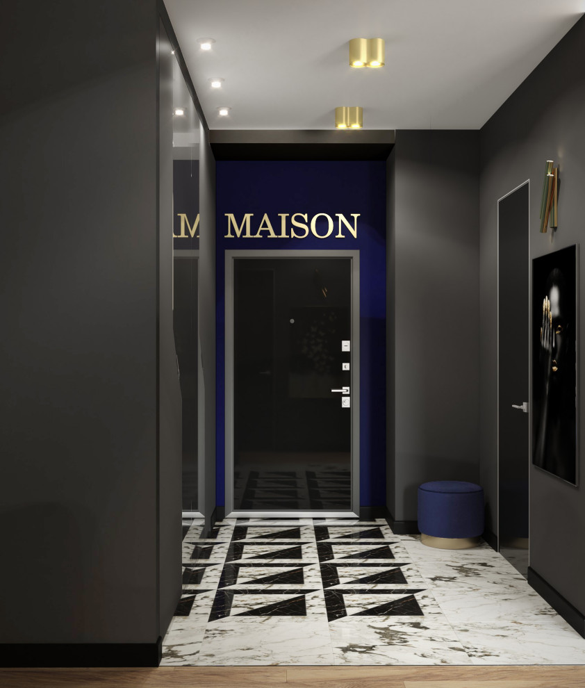 Яркий дизайн квартиры в ЖК "Пресня Сити"