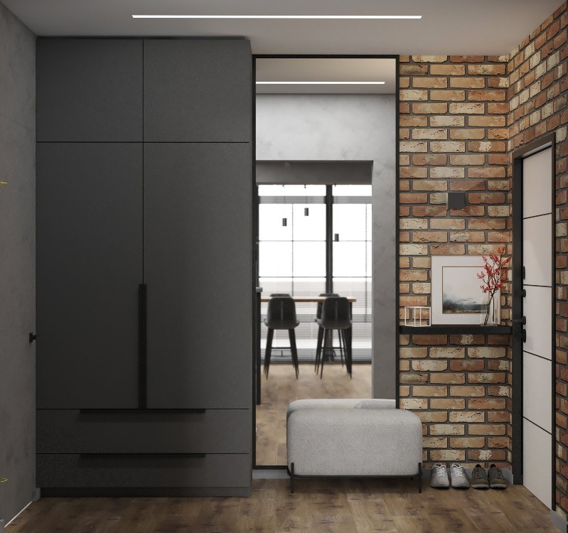 Однокомнатная квартира в стиле Лофт