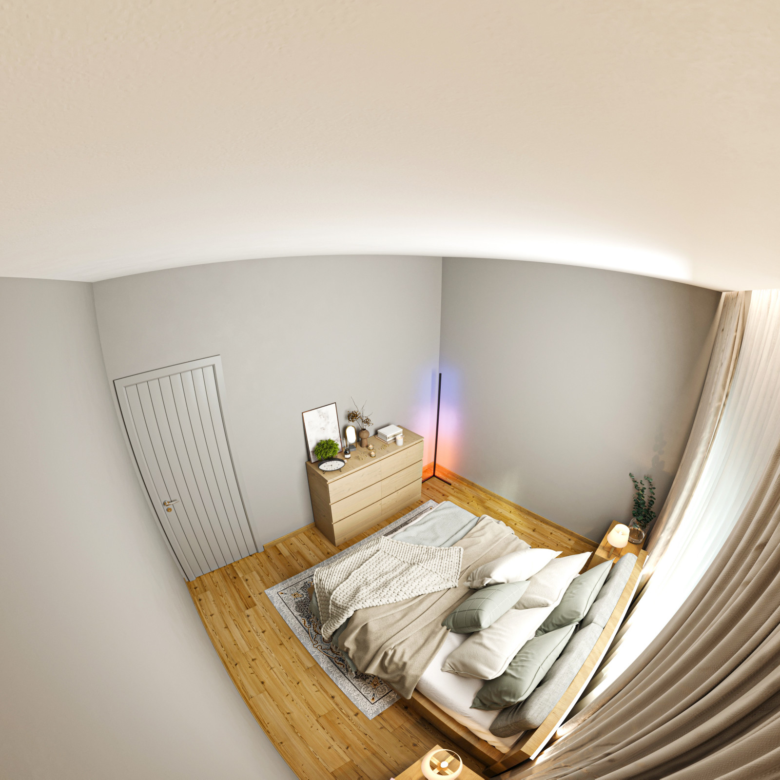 Дизайн спальни в скандинавском стиле