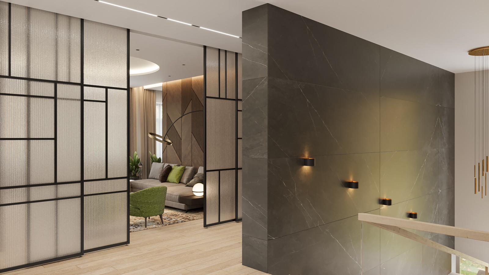 Дизайн интерьера индивидуального жилого дома. КП "Павлово"