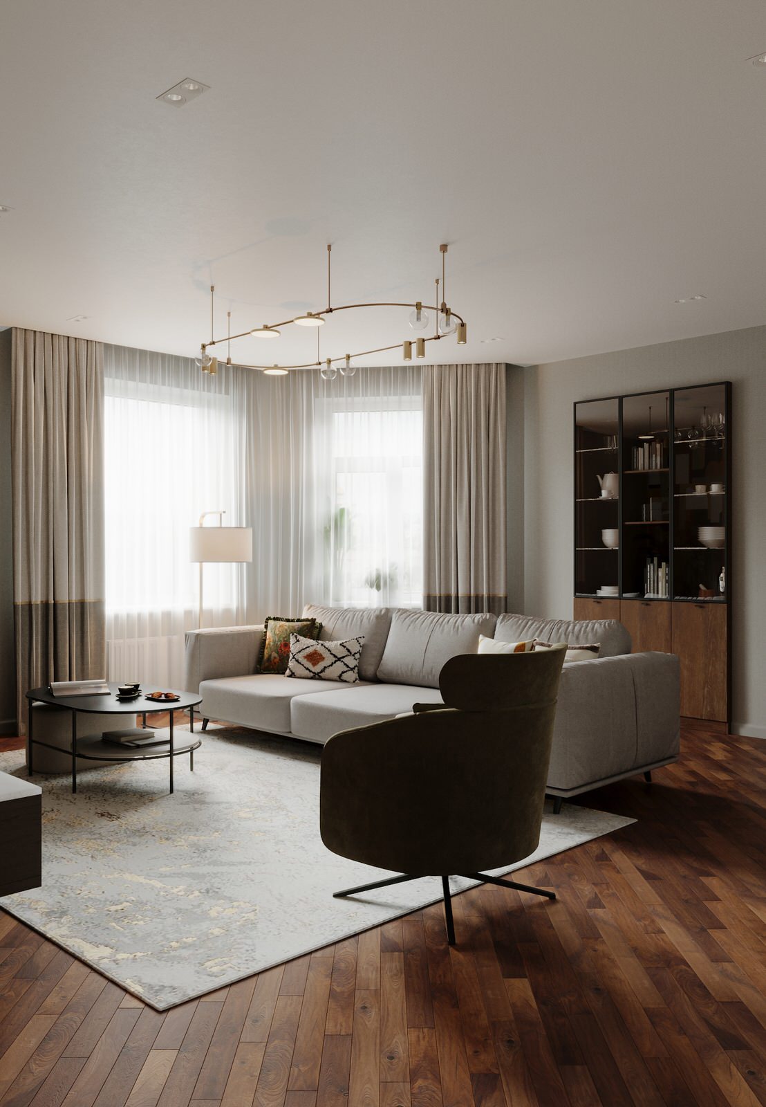 Обложка проекта: Обновление кухни-гостиной