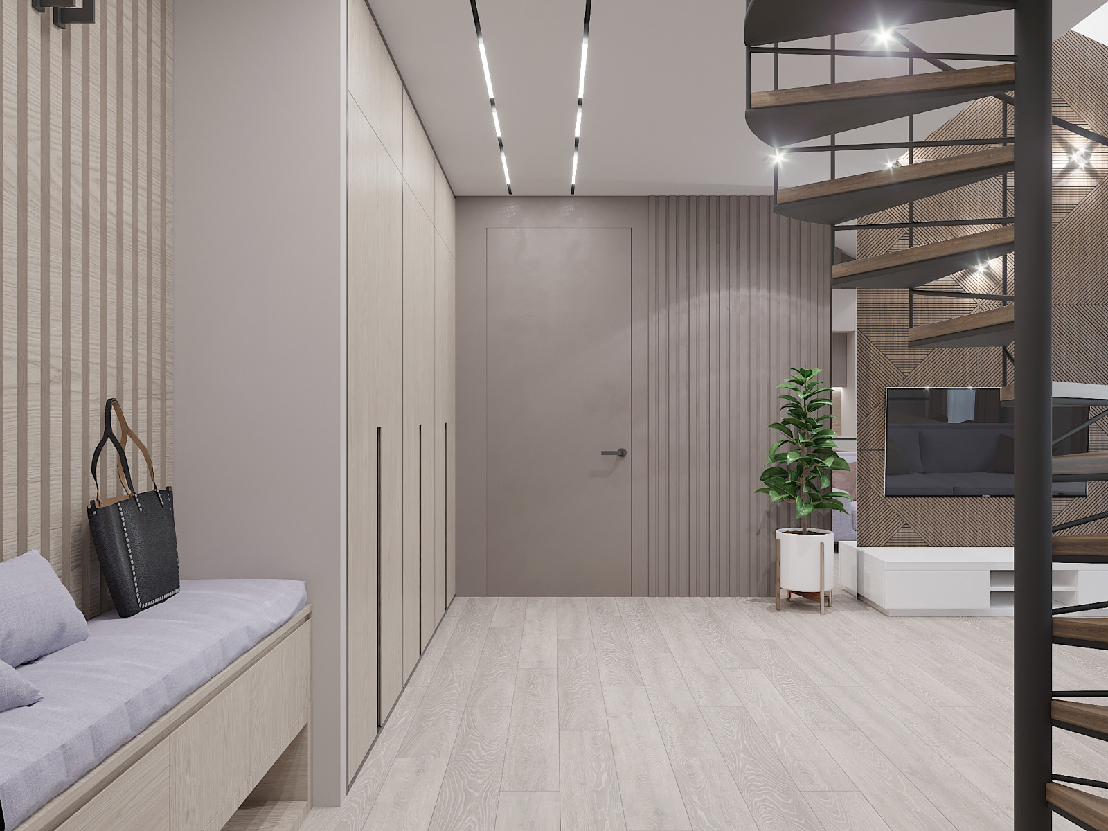 Квартира с  балками