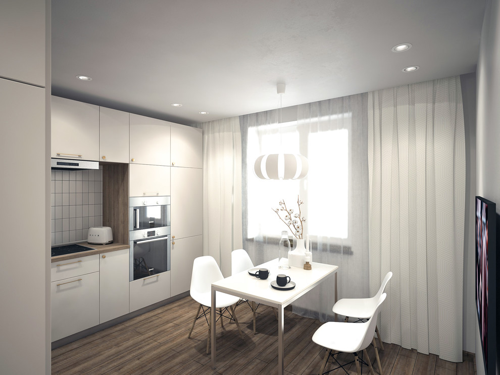 Обложка проекта: Минималистичная двухкомнатная квартира со светлыми стенами