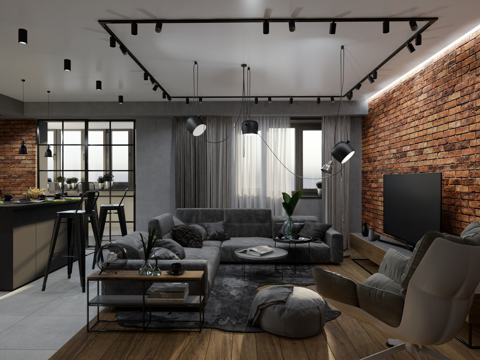 2-х комнатная квартира в современном стеле с элементами LOFT