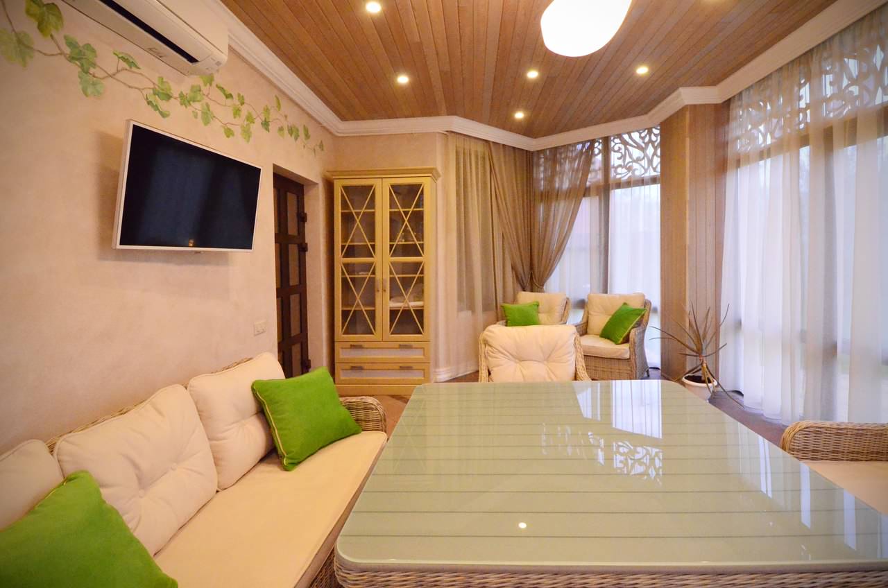 Интерьер летней веранды