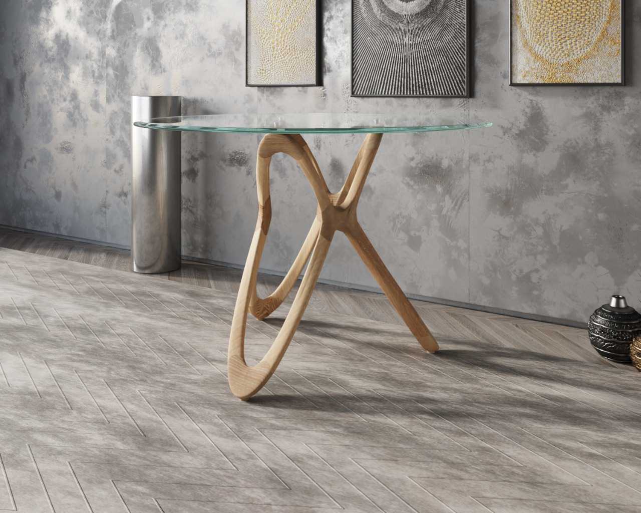 Обложка проекта: Стол OKTAVIAN в проекте гостиной