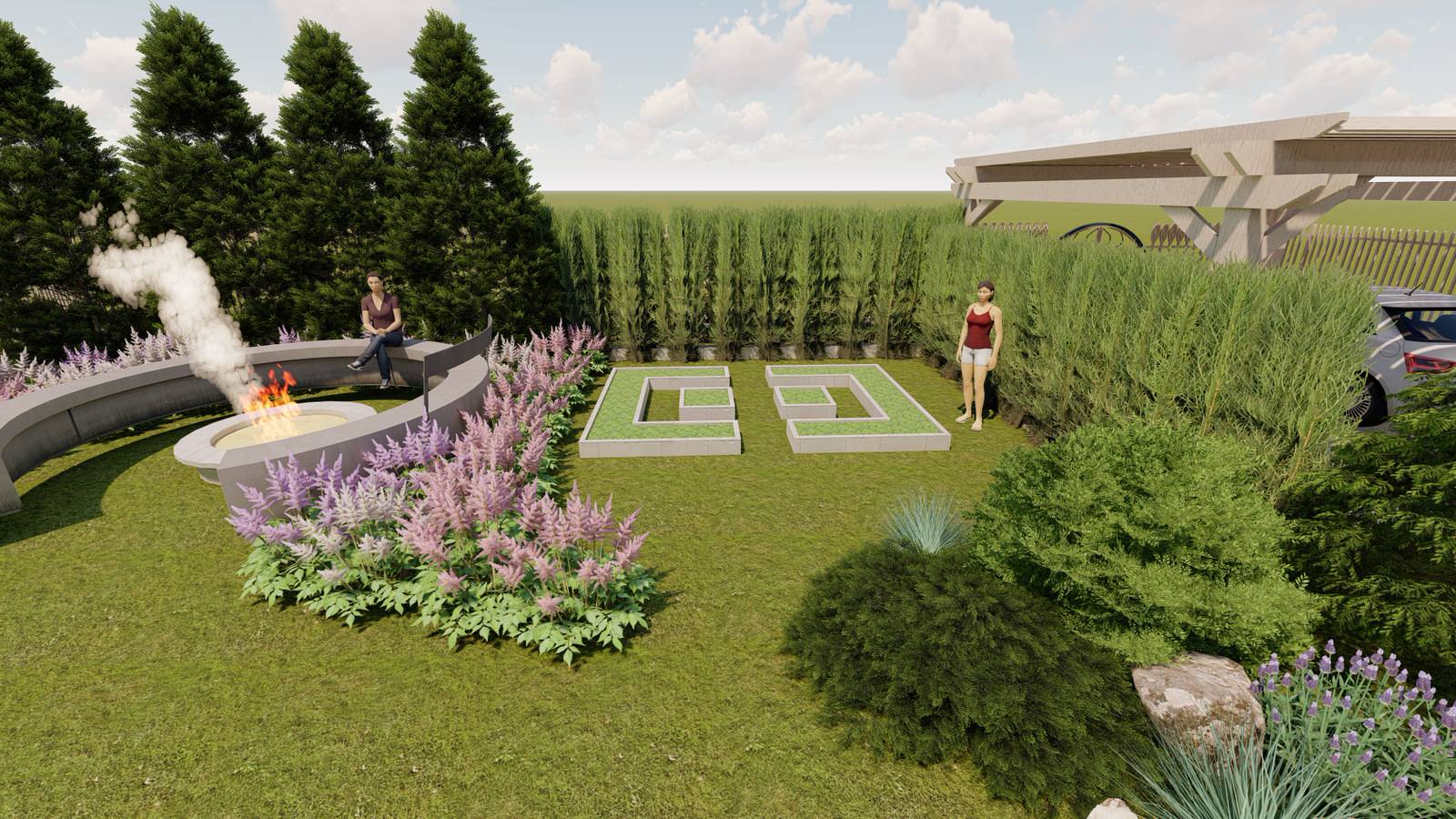 Участок Новая Рига 2 вариант.Хвойные