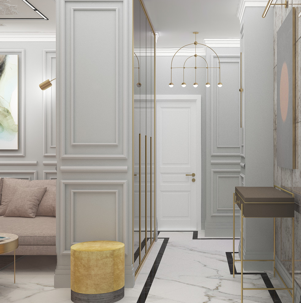 2-ух комнатная квартира в стиле Контемпорари. Холл