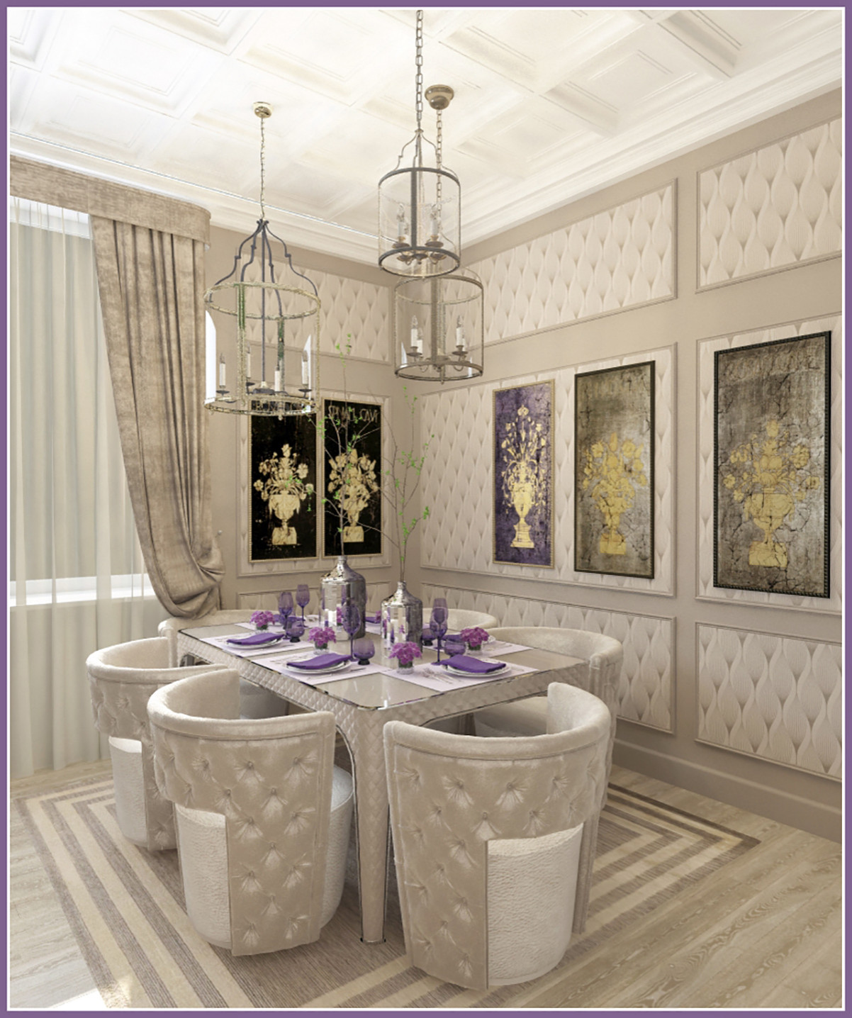 Интерьер кухни-столовой