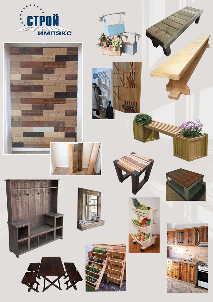 Обложка проекта: Деревянная облицовка стен под старину, загородная деревянная мебель