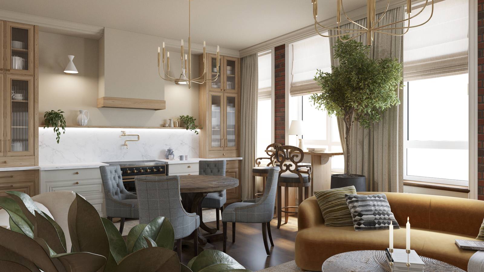 Кухня-гостиная