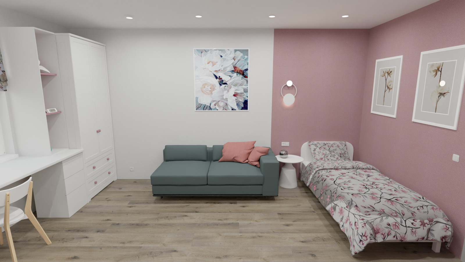 Квартира для семьи с ребенком девочкой 8 лет.