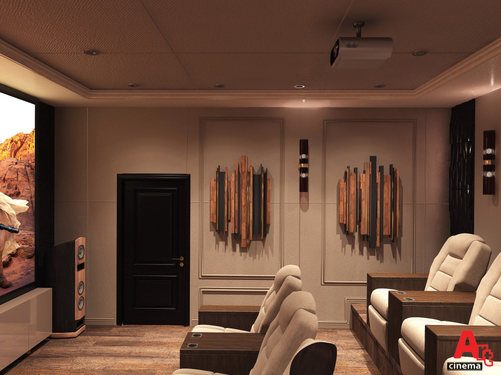 Персональный кинозал в частном доме в Пущино