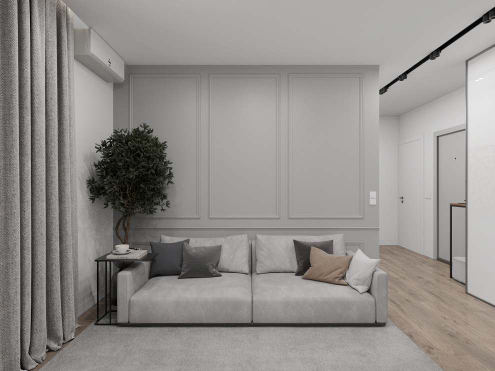 Студия в черно-белых тонах