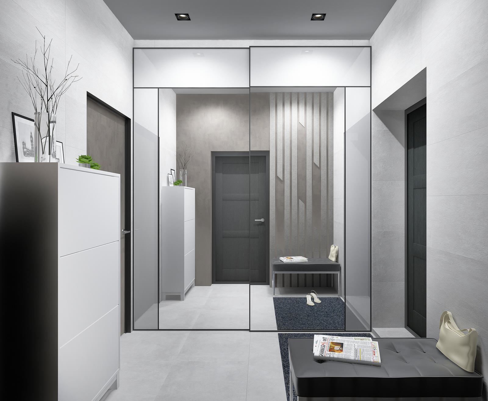 МОНОХРОМ С АКЦЕНТАМИ. Современный графичный интерьер.