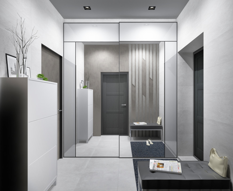 МОНОХРОМ С АКЦЕНТАМИ. Современный графичный интерьер.