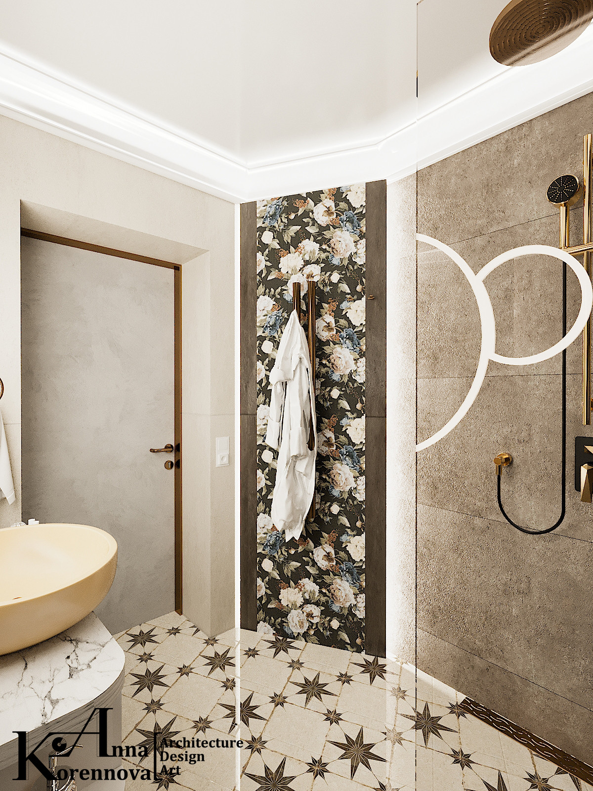 Обложка проекта: Дизайн санузла  в коттедже