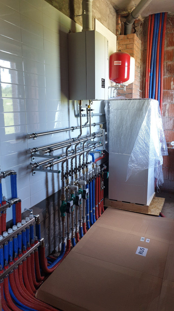 Монтаж Отопления и сантехники в частном доме