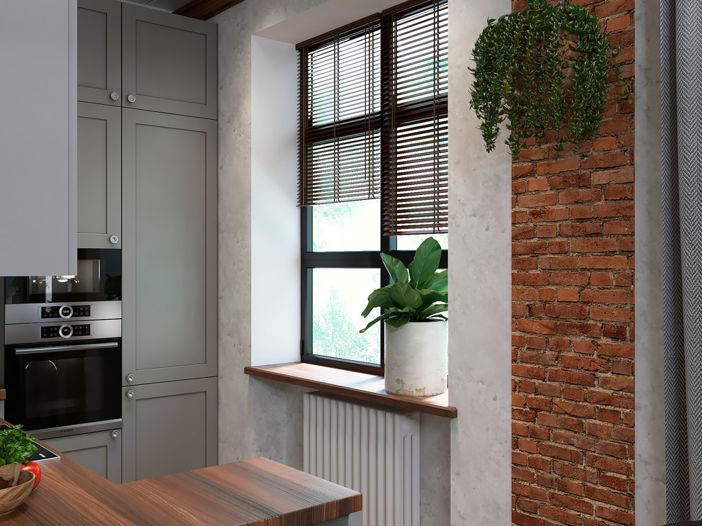 Сталинка-лофт. Гостиная-кухня