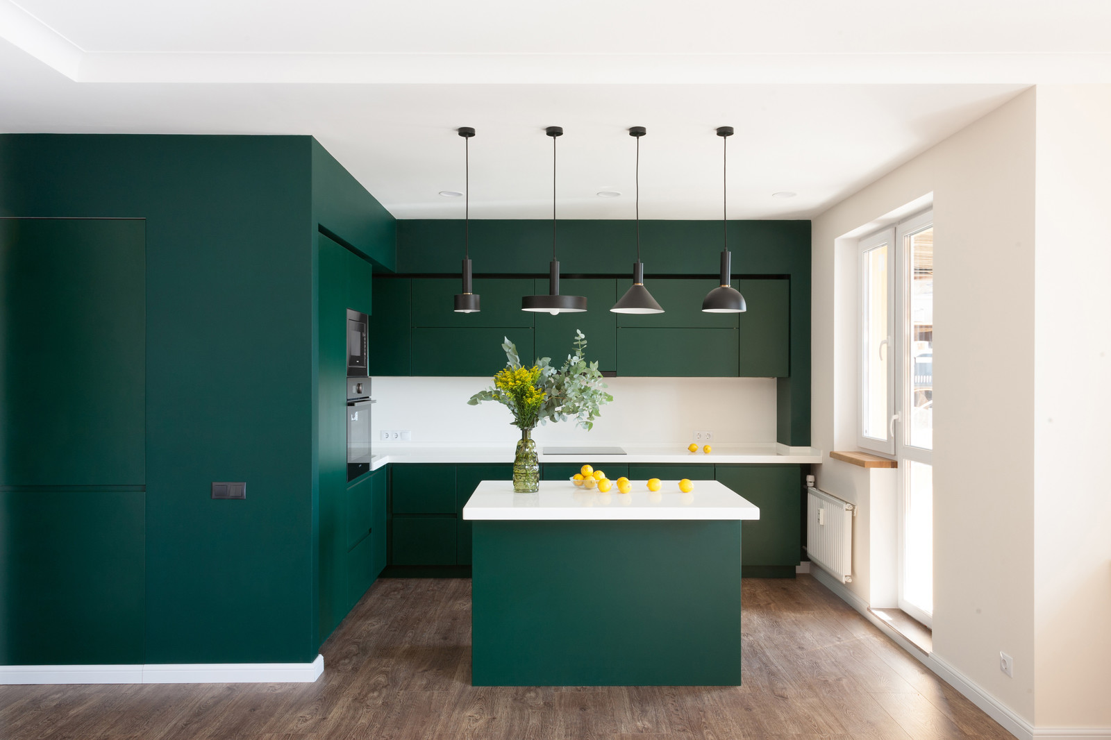 Обложка проекта: Изумрудная кухня в Зеленограде