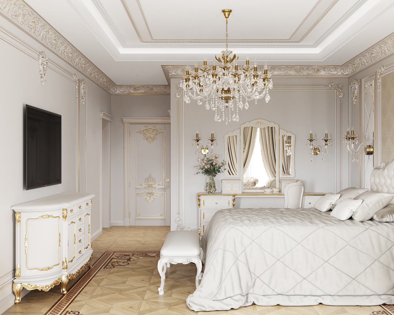 Дизайн интерьера загородного дома в классическом стиле