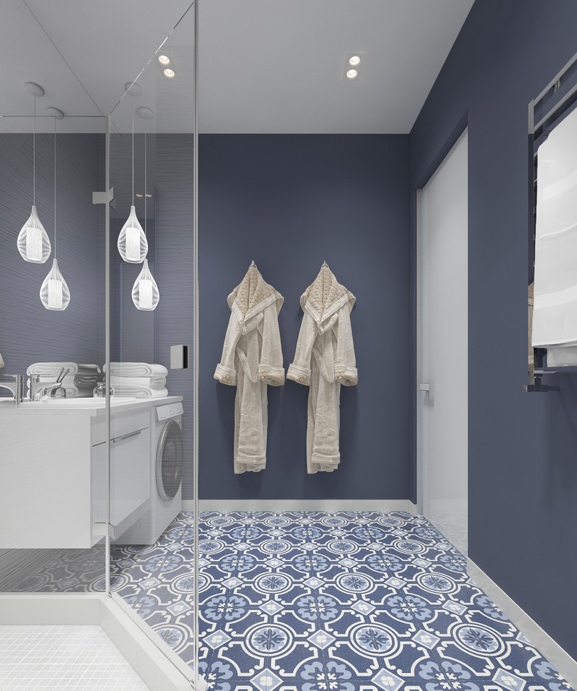 Современный интерьер в квартире - душевая