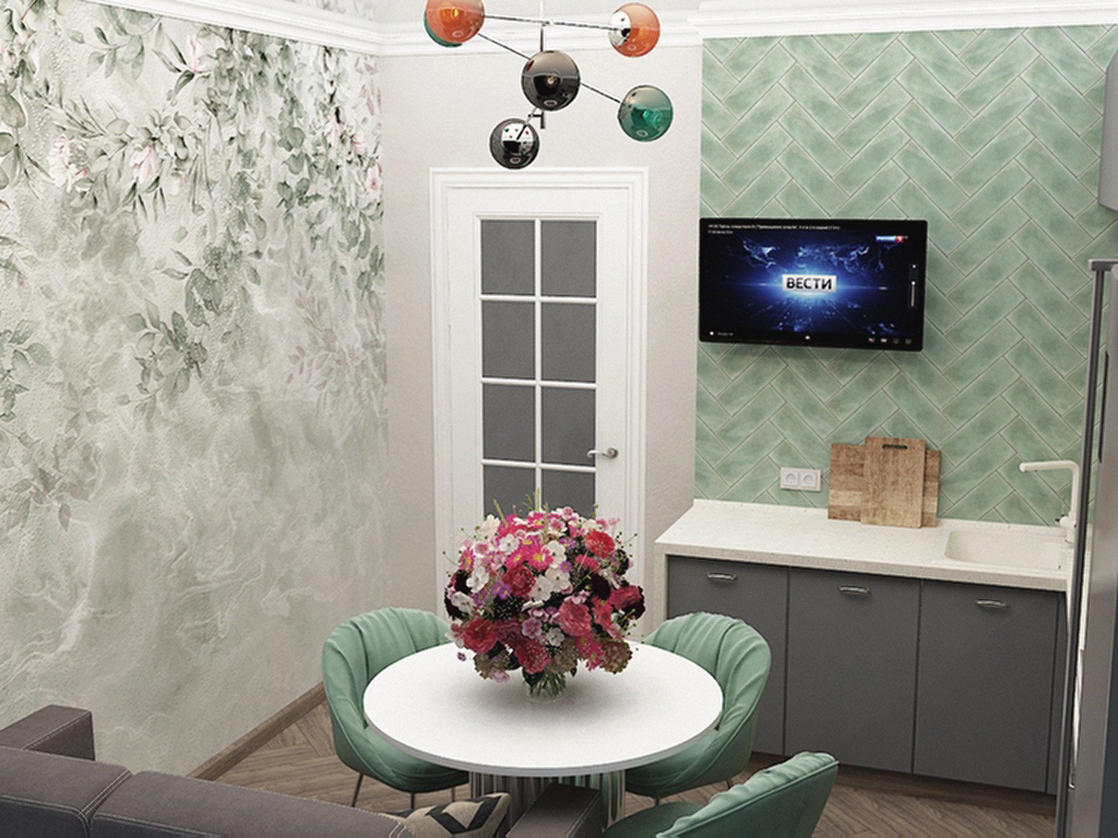 Интерьер однокомнатной квартиры по ул. Ломоносова