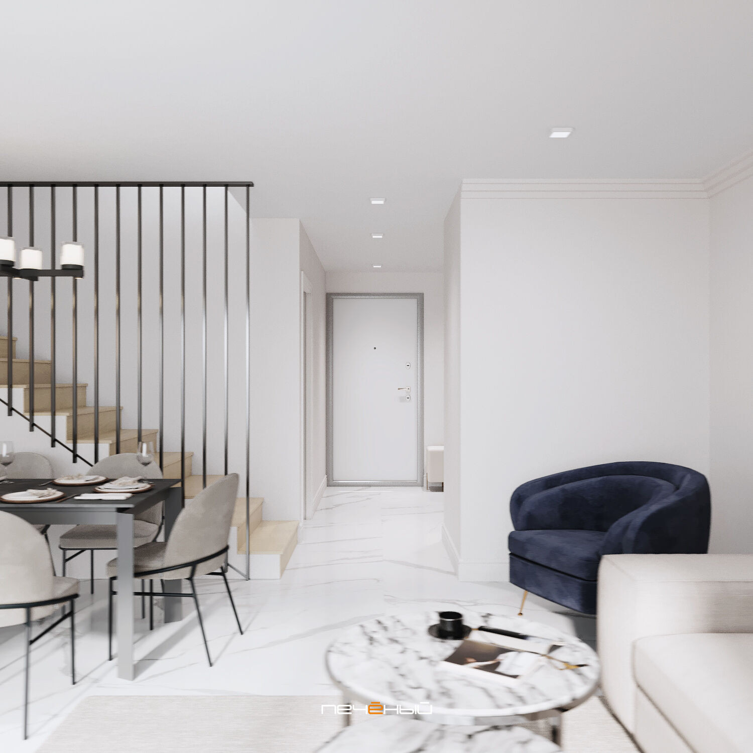 2022 Дизайн 5-комнатной виллы «Du cup duplex» в Ницце на Лазурном берегу
