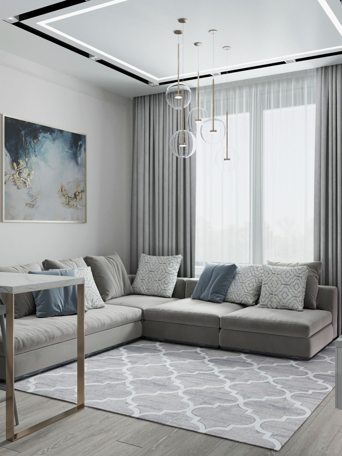 Квартира для большой семьи в леденцовых оттенках