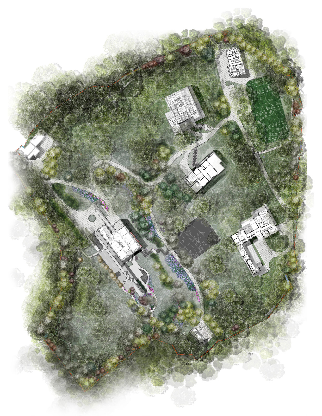 Обложка проекта: Частная резиденция Крылатские холмы