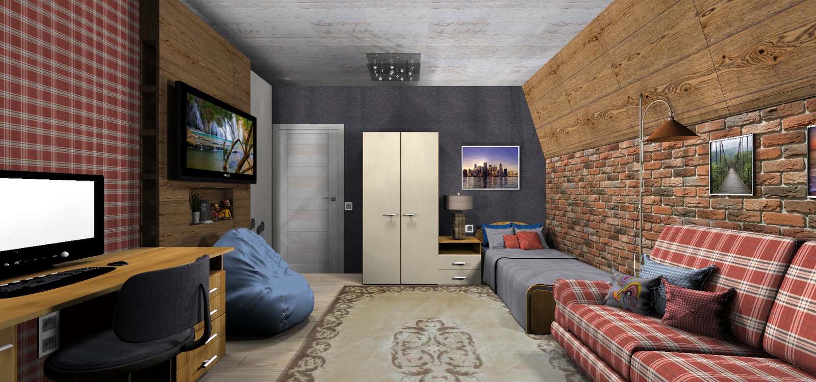 Коттедж. Комната молодого джентльмена.