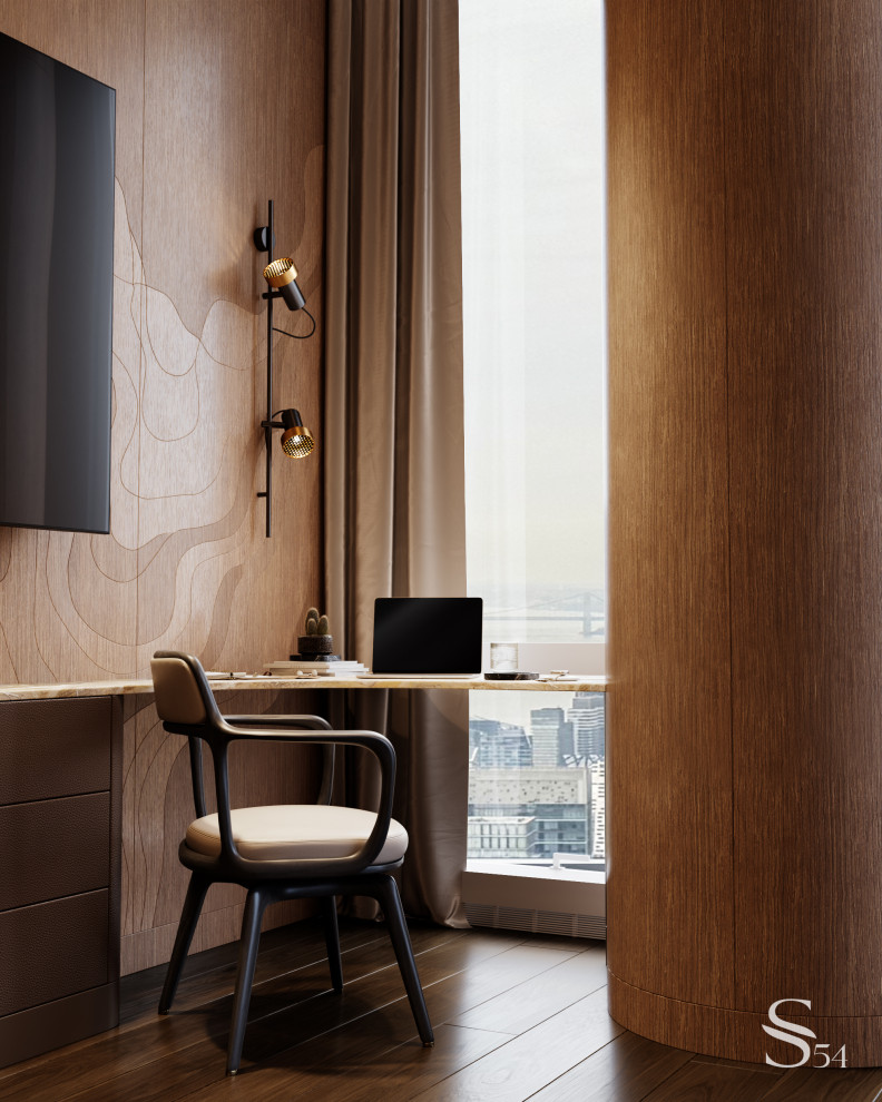 Рабочее место с видом на Манхэттен