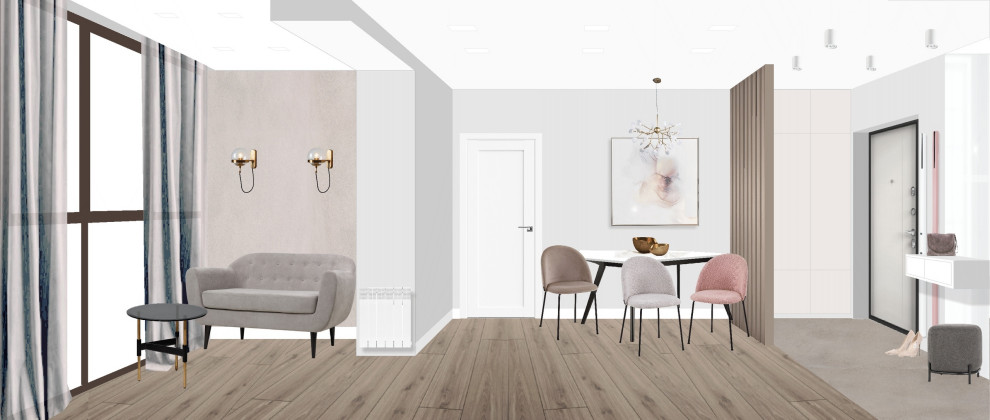 Двухкомнатная квартира в ЖК Прага2