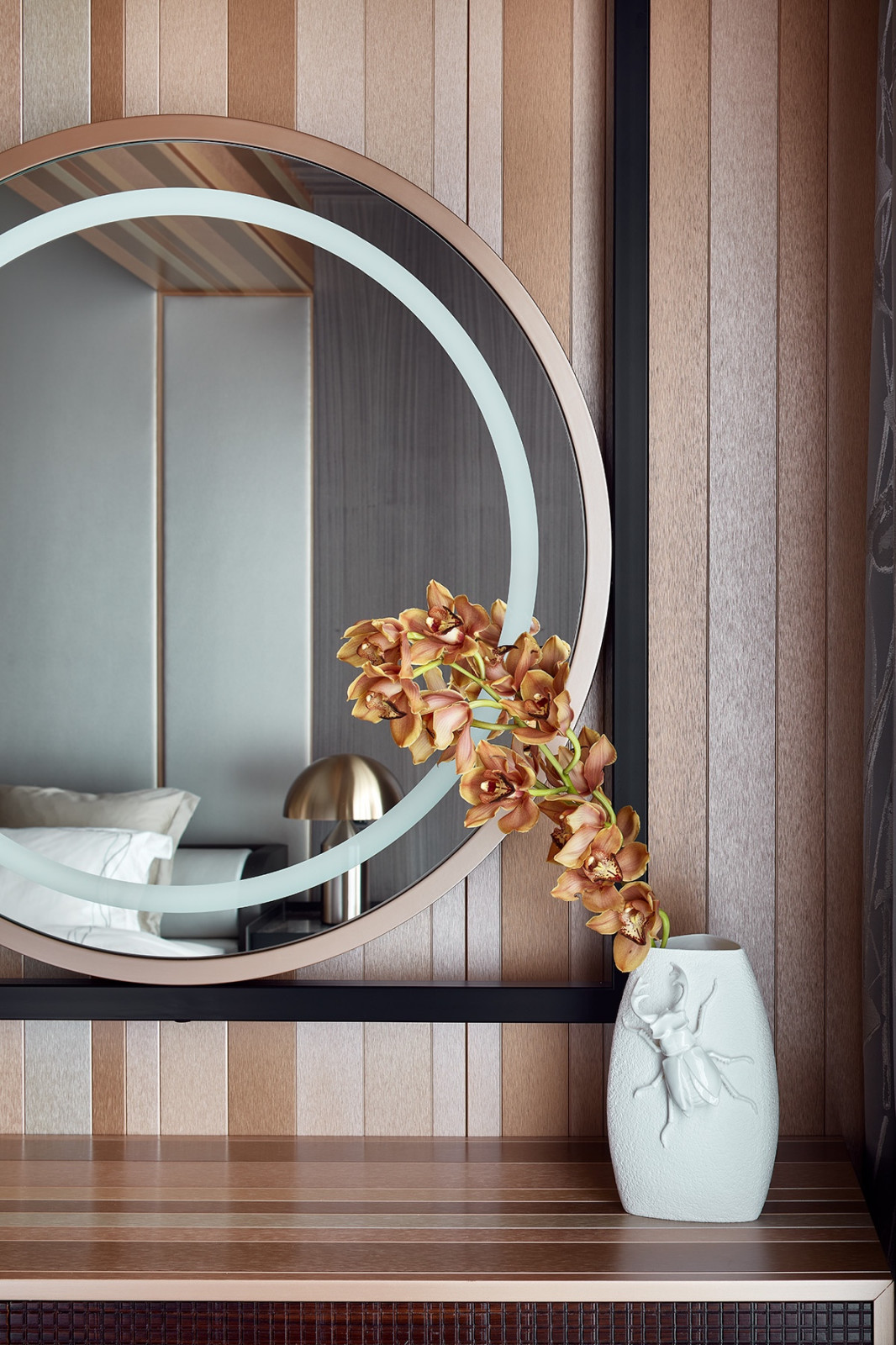 Люкс интерьер спальни в Квартире 120 кв. м. в Современном стиле