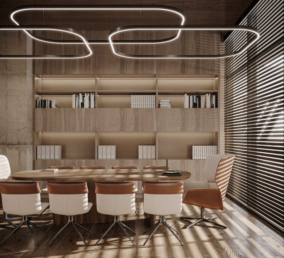 Modern Office in Brown