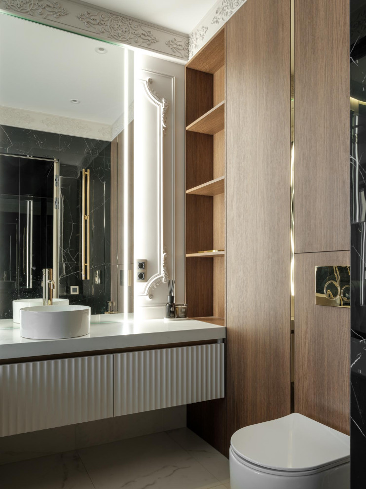 Дизайн проект квартиры 95 м2  ЖК "  Richmond Residence ".Мастер спальная