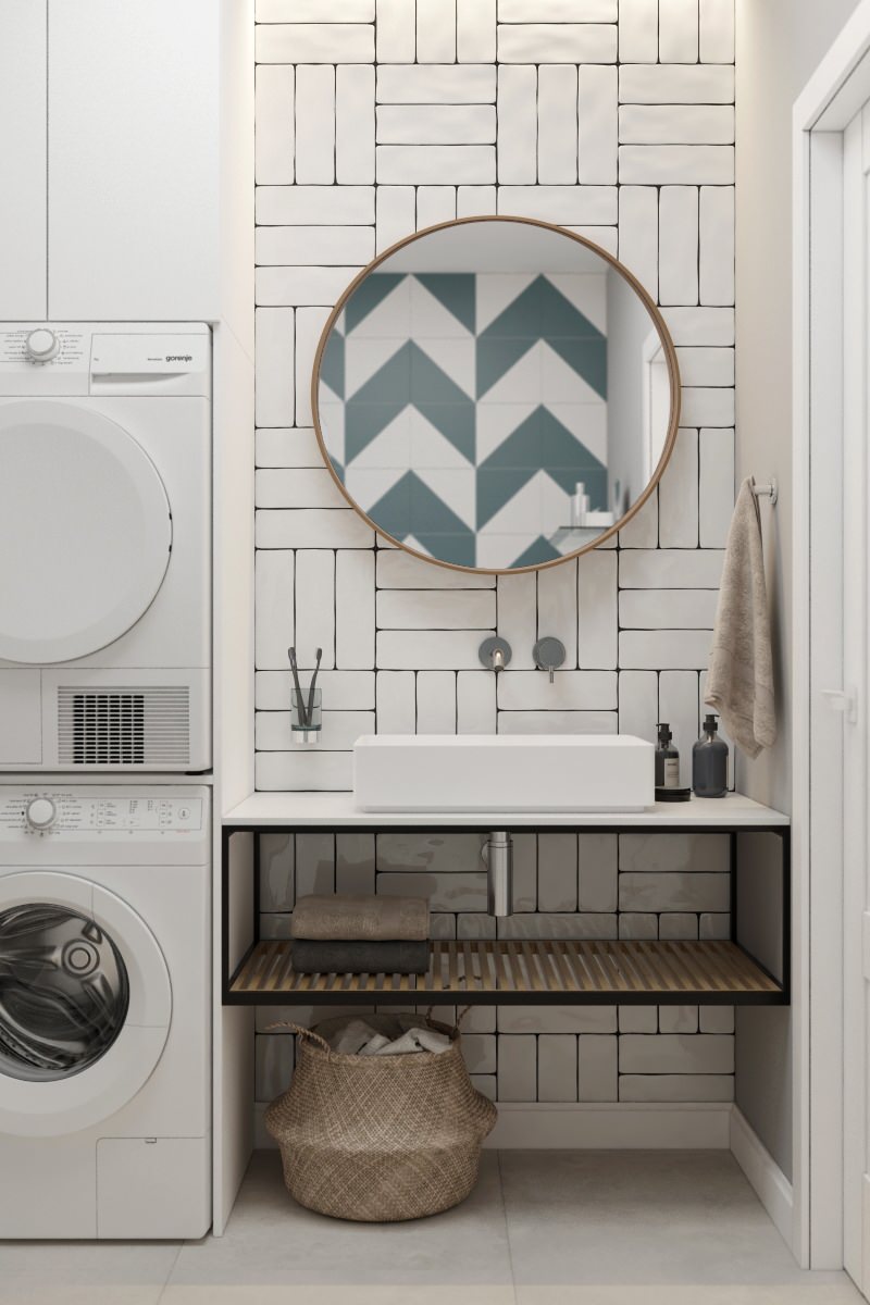 Яркий скандинавский интерьер квартиры в ЖК "Солнечный", Тула