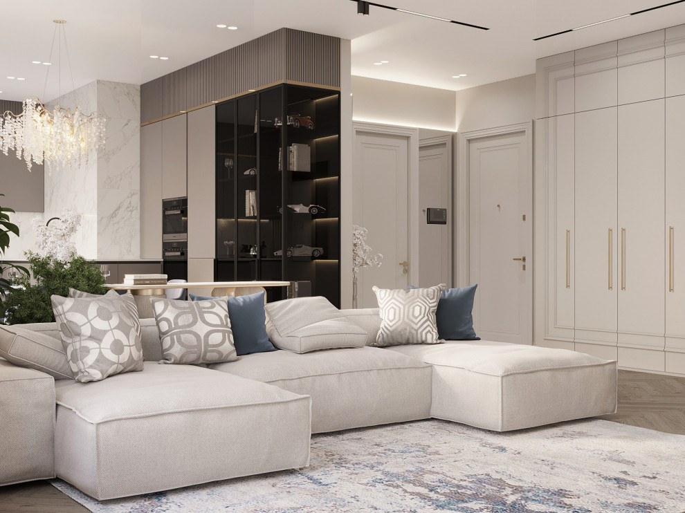 Дизайн-проект жилого дома в ЖК «Сердце Столицы» 80.3 кв.м