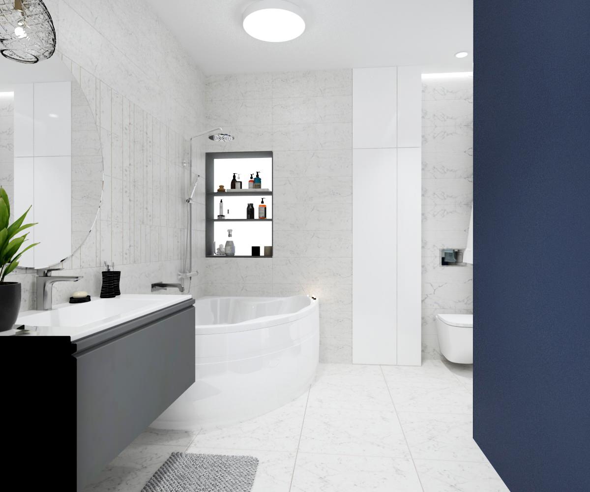 Квартира с "синими акцентами" для молодой семьи