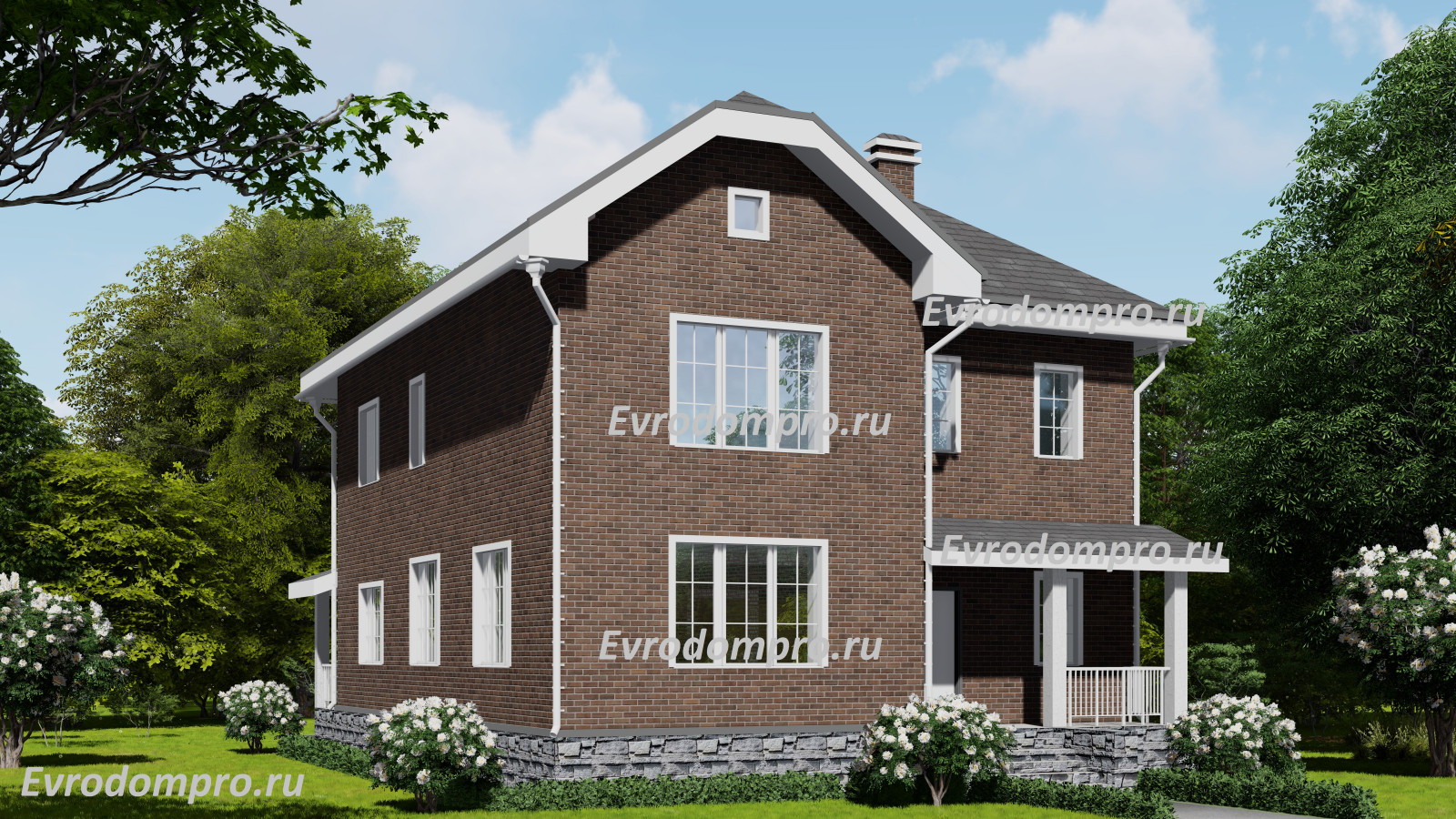 Проект дома в современном классическом стиле Н-64.