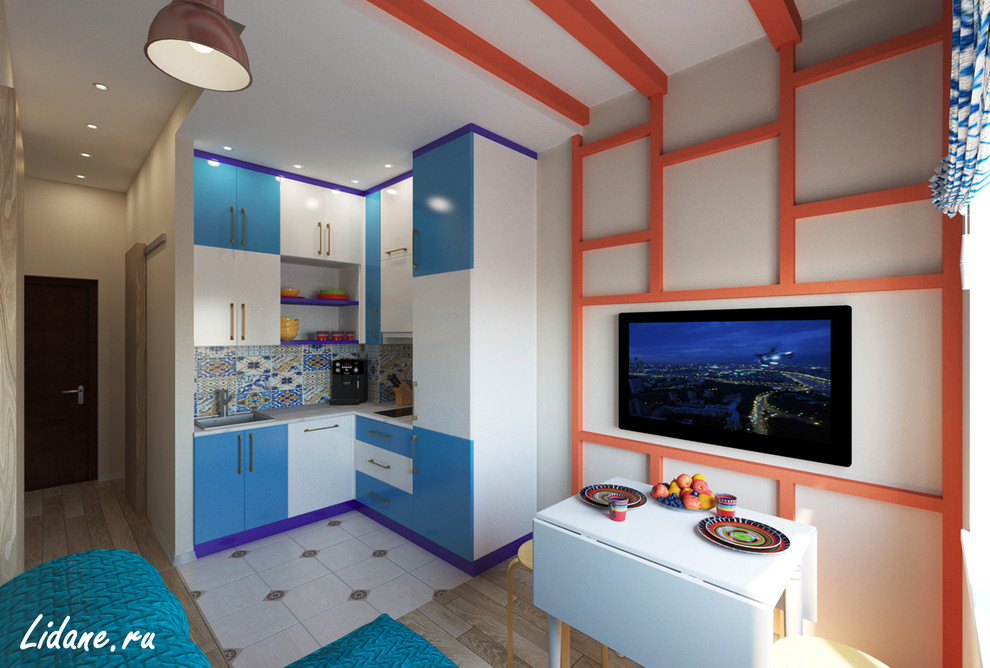 Обложка проекта: Летние апартаменты. Квартира 30 м.кв. ЖК «Хоста-Сити». Сочи.