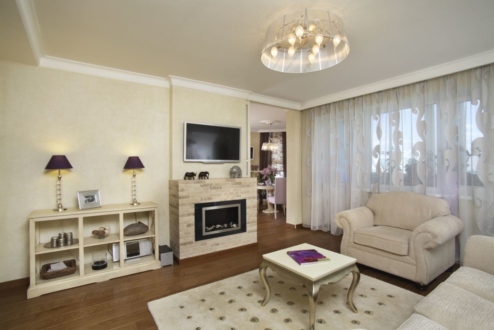 Квартира 78 кв.м. «Сиреневое настроение»